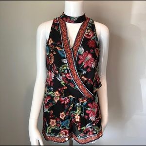 Floral vintage romper